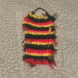 Cat blanket green, yellow, black, red, pink